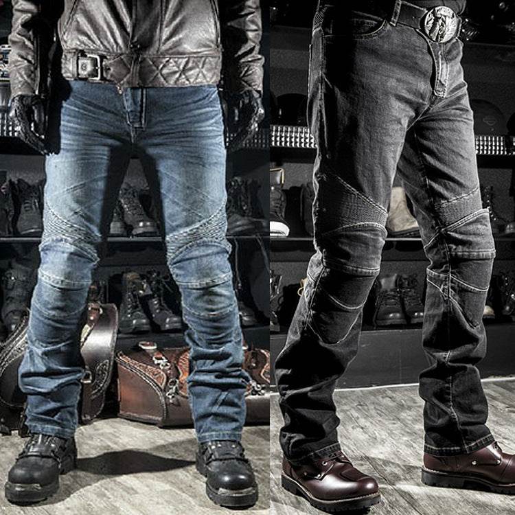 Motorcycle racing rider straight jeans, shatterproof pants, off-road motorcycle racing pants - Global Merch Markets
