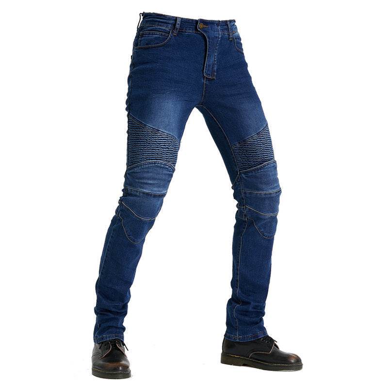 Motorcycle racing rider straight jeans, shatterproof pants, off-road motorcycle racing pants - Global Merch Markets