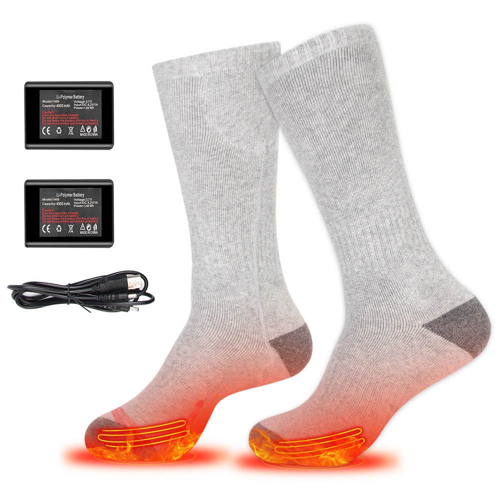 Motorcycle riding in winter heated socks for warmth and foot protection intelligent charging foot heating socks - Global Merch Markets