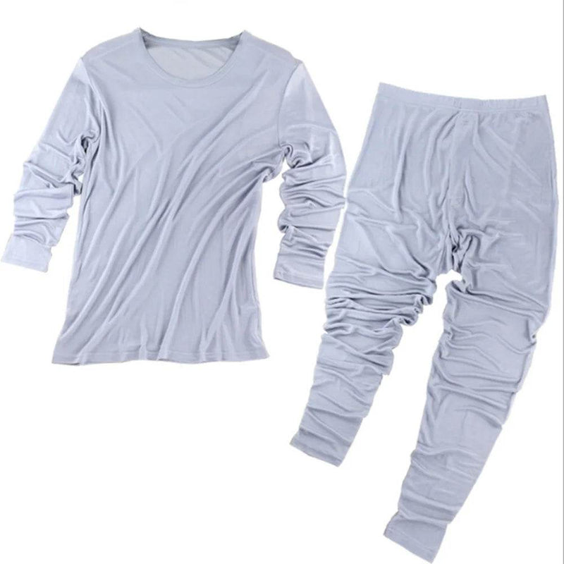 real silk under wear men thermal underwear thermo shirt men sexy clothes mens inner undershirt male clothing classic warm wears - Global Merch Markets