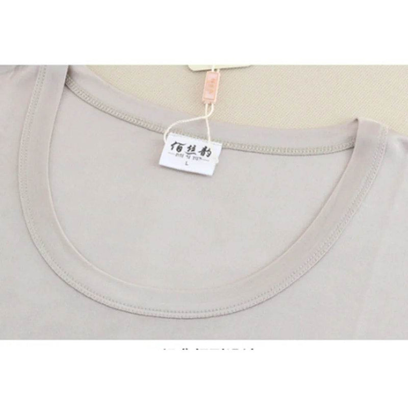 real silk under wear men thermal underwear thermo shirt men sexy clothes mens inner undershirt male clothing classic warm wears - Global Merch Markets