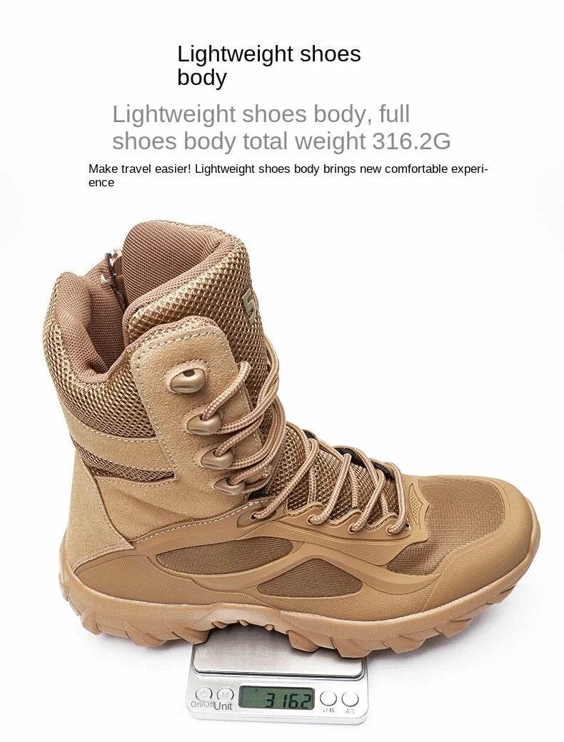 Men Tactical Boots Autumn Special Forces Field Man Boot Lightweight Outdoor Non-Slip Men Shoes Zapatillas Hombre - Global Merch Markets