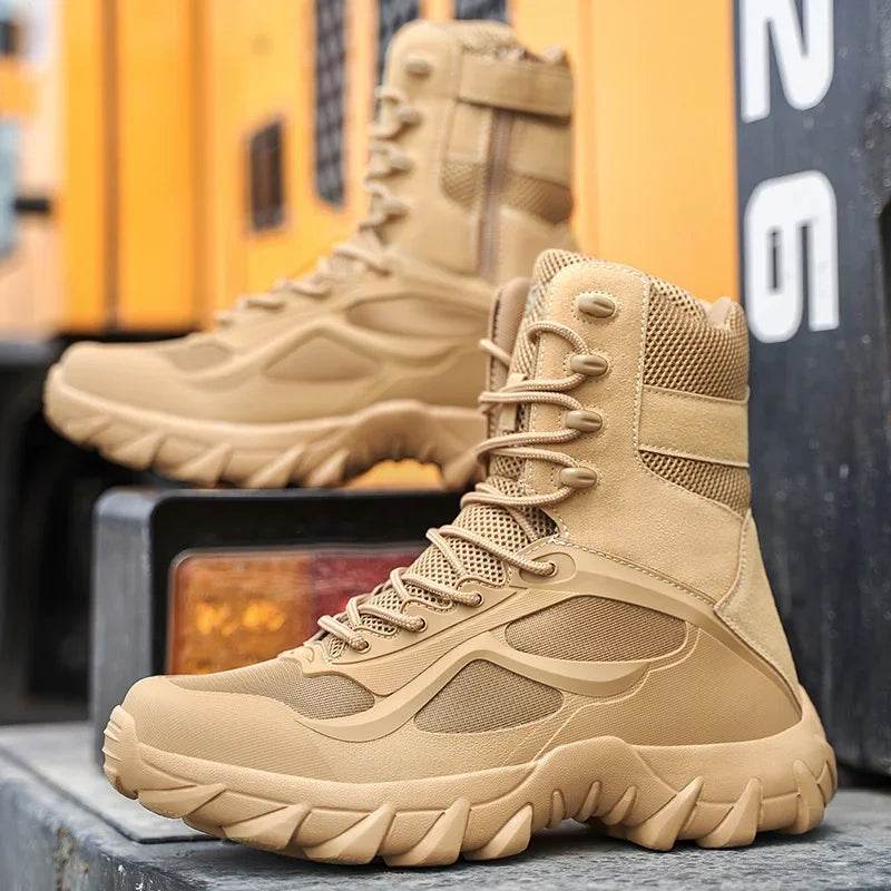 Men Tactical Boots Autumn Special Forces Field Man Boot Lightweight Outdoor Non-Slip Men Shoes Zapatillas Hombre - Global Merch Markets