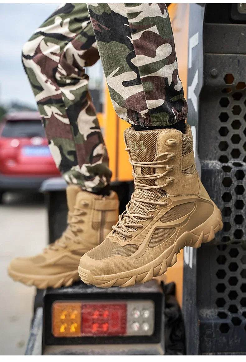 Men Tactical Boots Autumn Special Forces Field Man Boot Lightweight Outdoor Non-Slip Men Shoes Zapatillas Hombre - Global Merch Markets