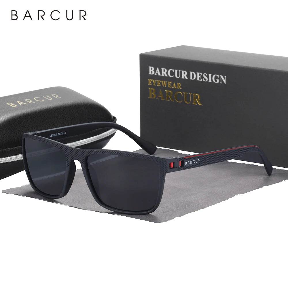 BARCUR Outdoor Sunclasses for Men Polarized FishingTravel TR90 Light Weight Sun Glasses Women Eyewear Accessory Oculos - Global Merch Markets
