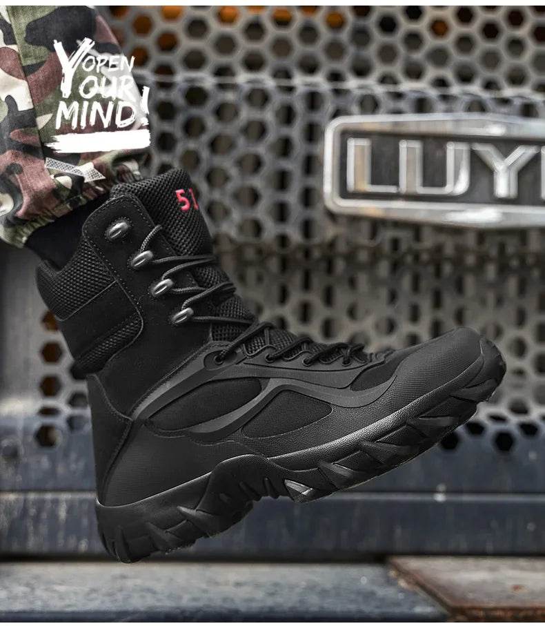 Men Tactical Boots Autumn Special Forces Field Man Boot Lightweight Outdoor Non-Slip Men Shoes Zapatillas Hombre - Global Merch Markets