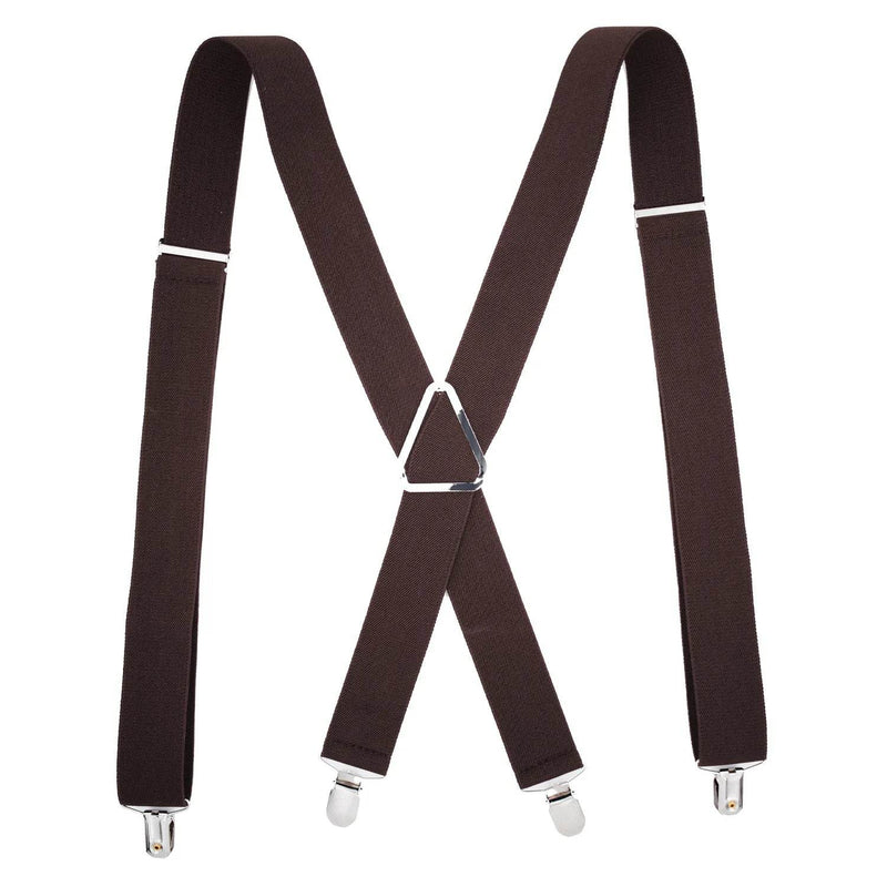 Suspenders Men 4 Clip 3.5cm Width Braces Adjustable Elastic X Back Pants Women Suspender Adult Man Braces Wedding Accessories - Global Merch Markets