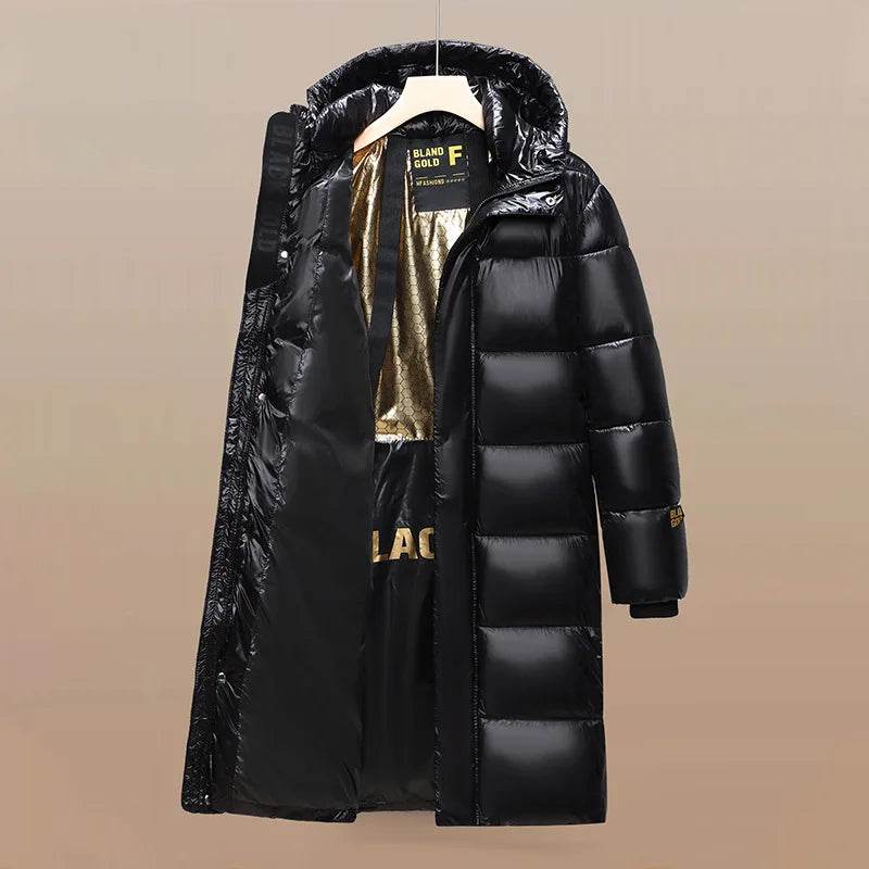 Men Winter Fashion Casual Thicken Windproof Hooded Parkas Jackets Men Winter Warm Loose Detachable Hat Men's Parkas - Global Merch Markets