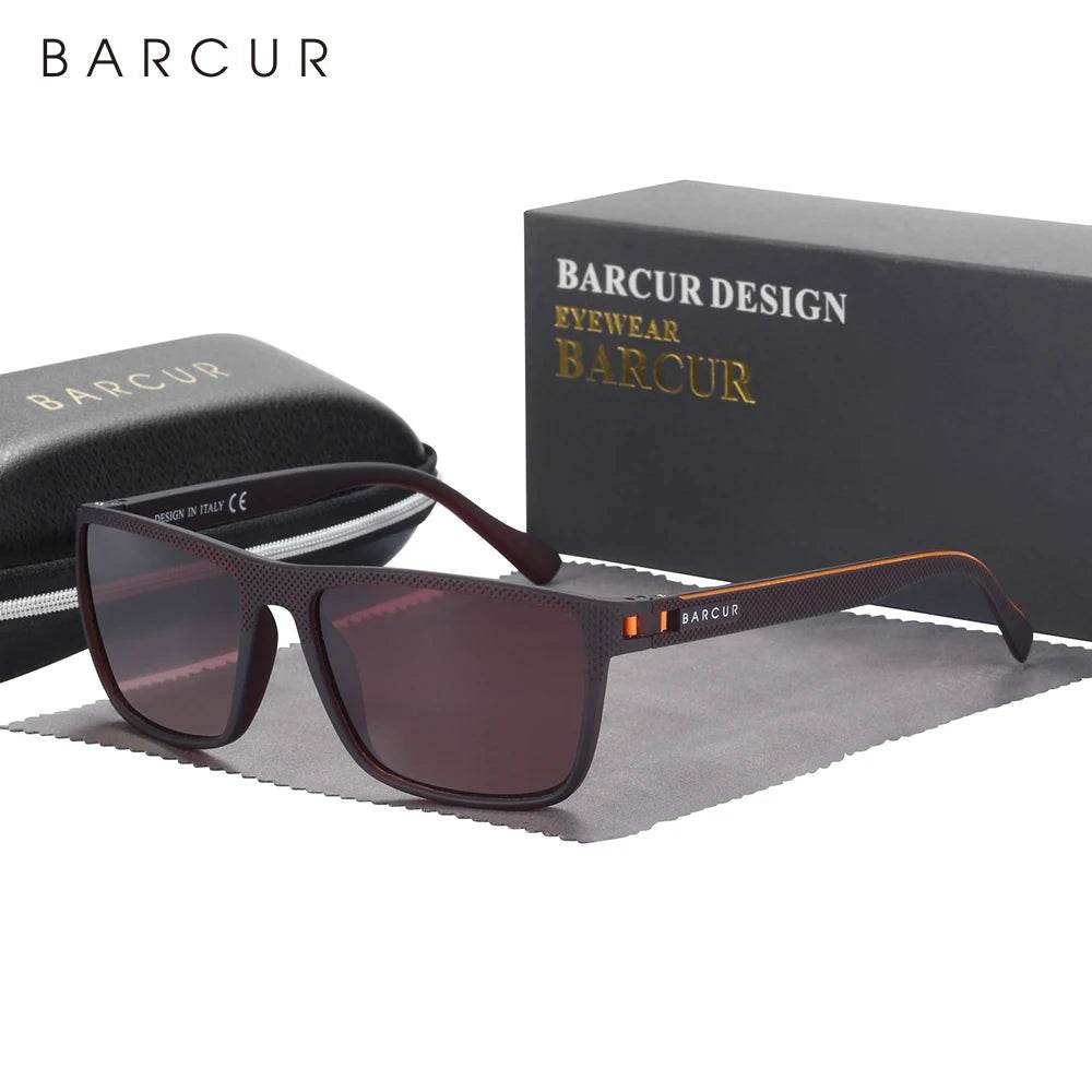BARCUR Outdoor Sunclasses for Men Polarized FishingTravel TR90 Light Weight Sun Glasses Women Eyewear Accessory Oculos - Global Merch Markets