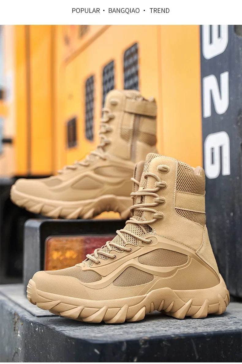 Men Tactical Boots Autumn Special Forces Field Man Boot Lightweight Outdoor Non-Slip Men Shoes Zapatillas Hombre - Global Merch Markets