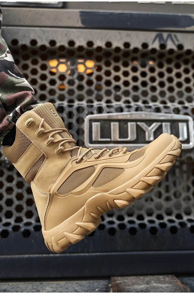 Men Tactical Boots Autumn Special Forces Field Man Boot Lightweight Outdoor Non-Slip Men Shoes Zapatillas Hombre - Global Merch Markets