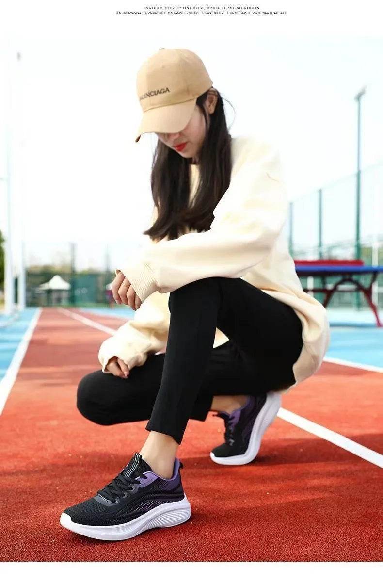 Casual Running Summer Fashion Anti Slip Hiking Mesh Breathability Athletic Shoe Tennis Woman Trend 2024 Woman Sneakers Couple - Global Merch Markets