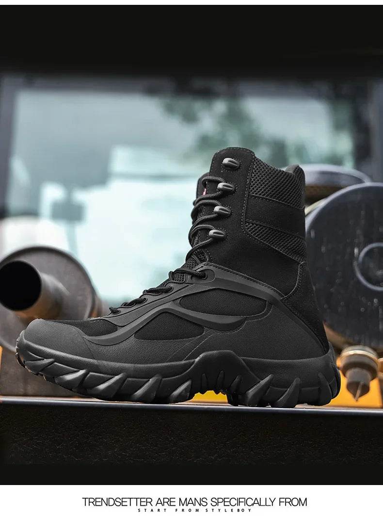 Men Tactical Boots Autumn Special Forces Field Man Boot Lightweight Outdoor Non-Slip Men Shoes Zapatillas Hombre - Global Merch Markets