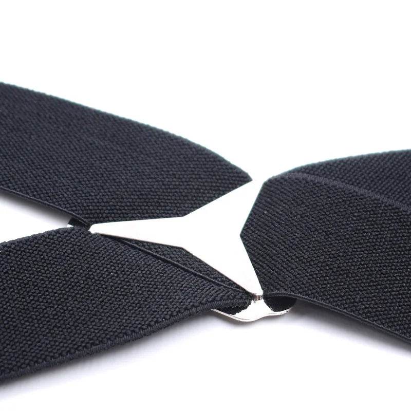 Suspenders Men 4 Clip 3.5cm Width Braces Adjustable Elastic X Back Pants Women Suspender Adult Man Braces Wedding Accessories - Global Merch Markets