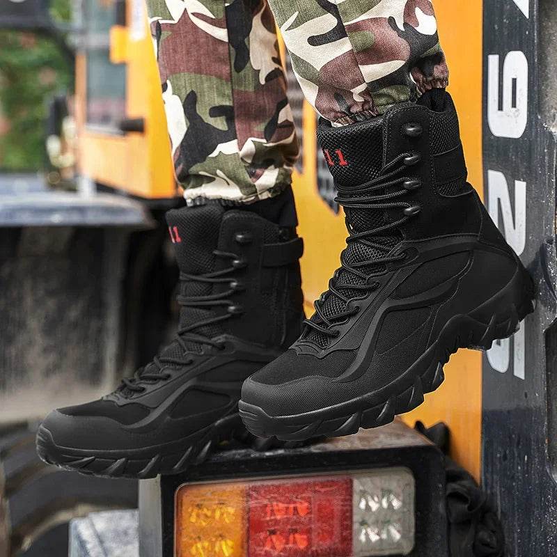 Men Tactical Boots Autumn Special Forces Field Man Boot Lightweight Outdoor Non-Slip Men Shoes Zapatillas Hombre - Global Merch Markets