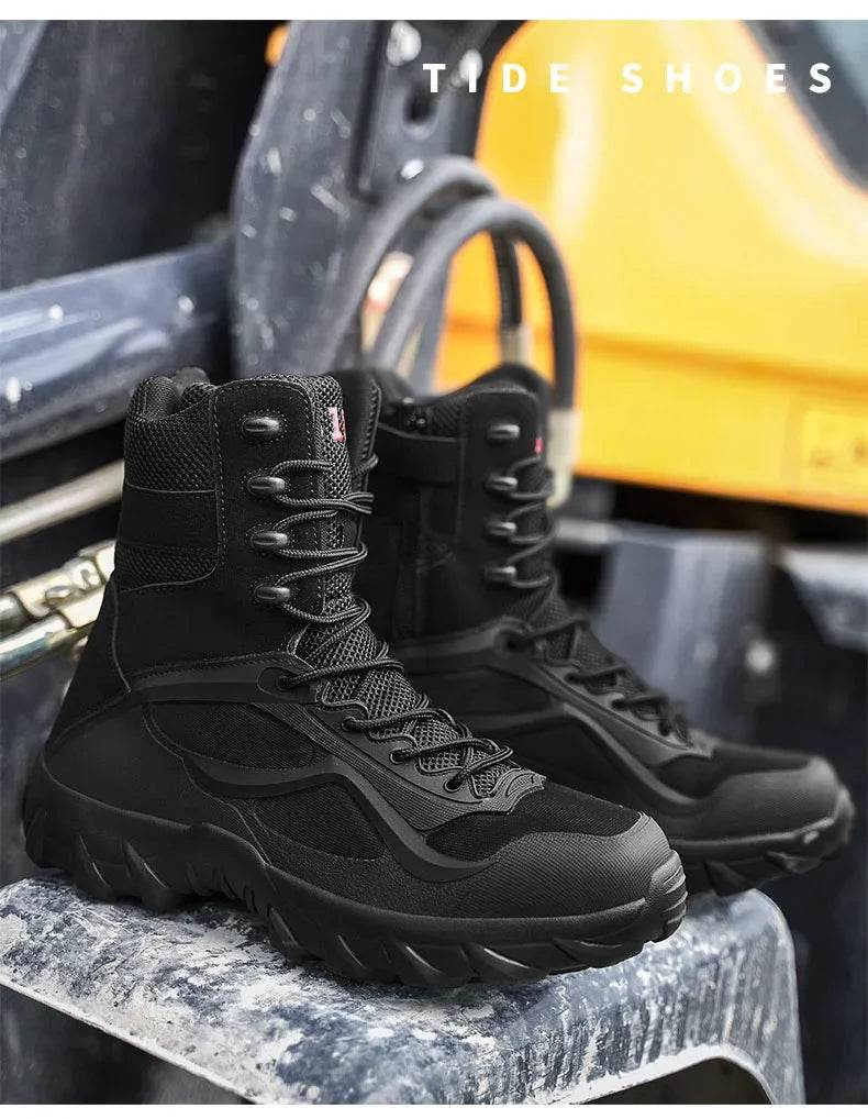 Men Tactical Boots Autumn Special Forces Field Man Boot Lightweight Outdoor Non-Slip Men Shoes Zapatillas Hombre - Global Merch Markets