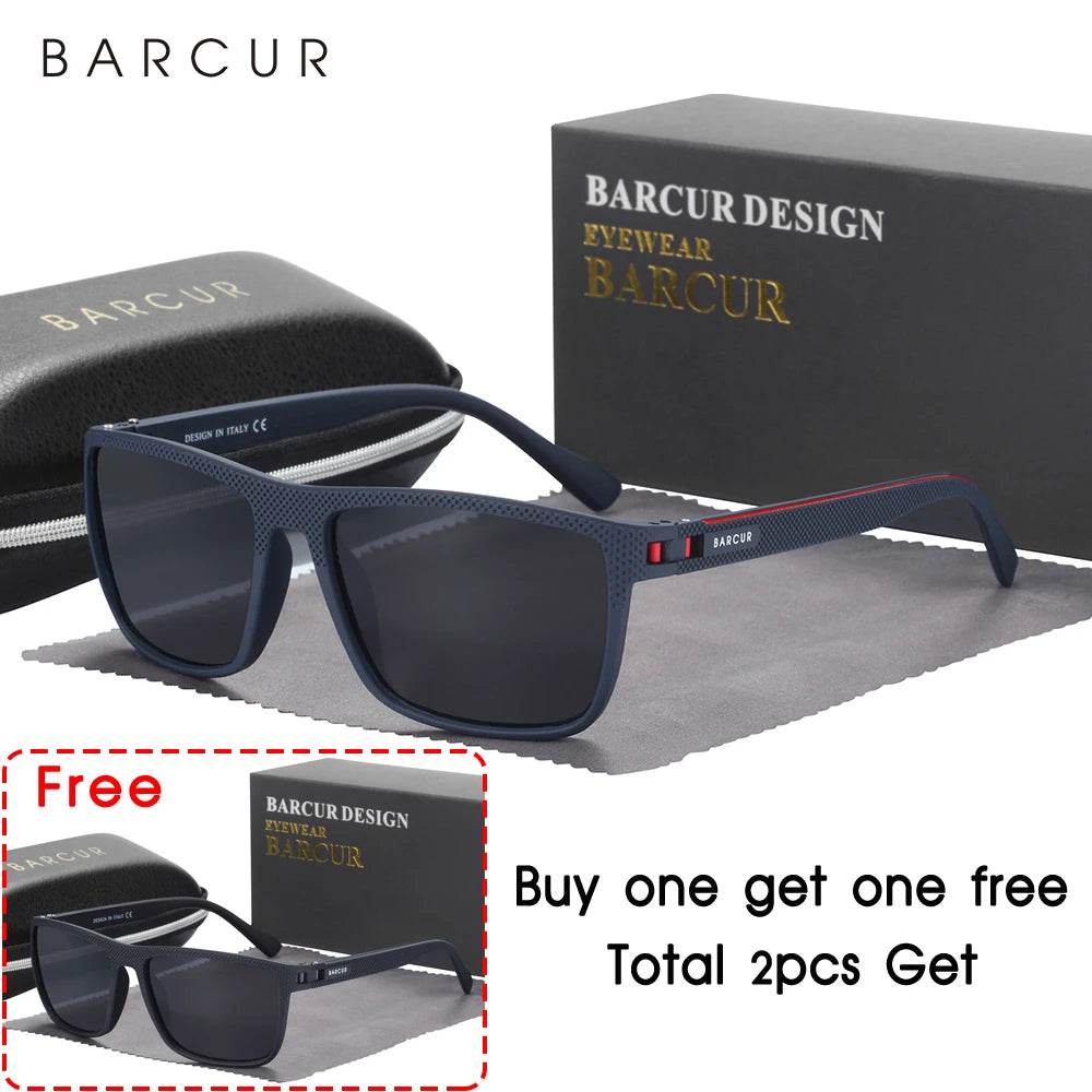 BARCUR Outdoor Sunclasses for Men Polarized FishingTravel TR90 Light Weight Sun Glasses Women Eyewear Accessory Oculos - Global Merch Markets