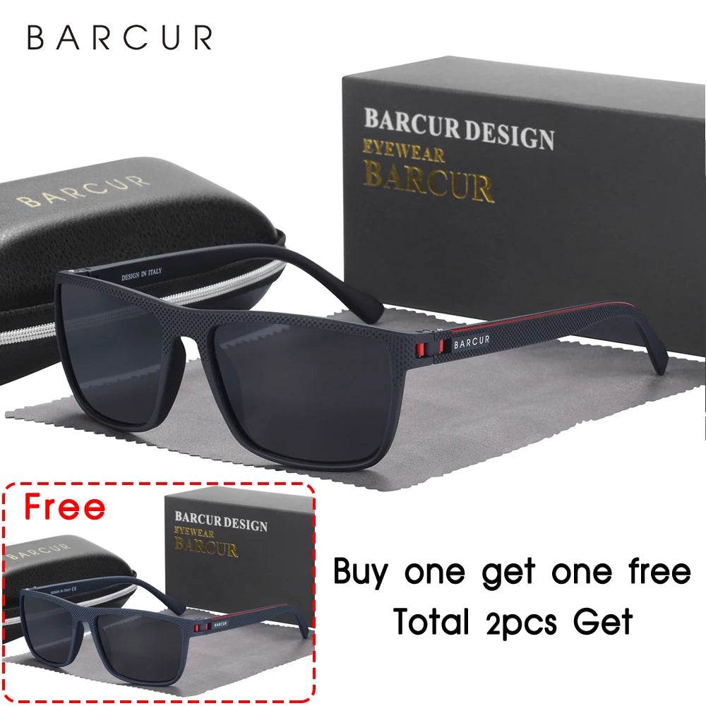 BARCUR Outdoor Sunclasses for Men Polarized FishingTravel TR90 Light Weight Sun Glasses Women Eyewear Accessory Oculos - Global Merch Markets
