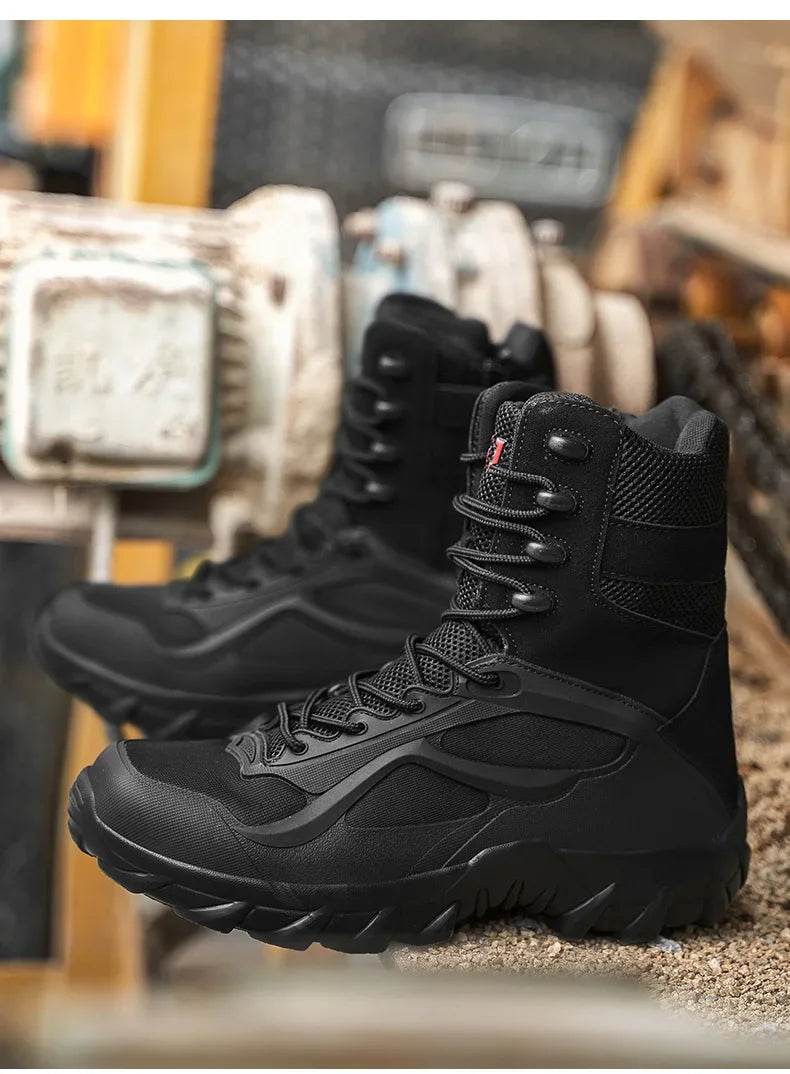 Men Tactical Boots Autumn Special Forces Field Man Boot Lightweight Outdoor Non-Slip Men Shoes Zapatillas Hombre - Global Merch Markets