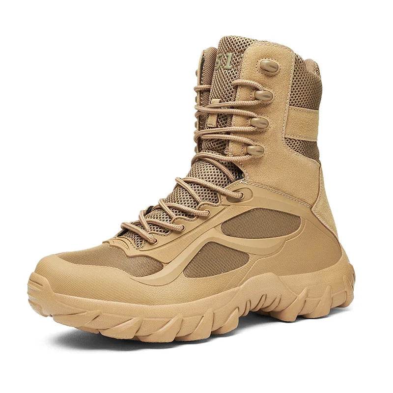 Men Tactical Boots Autumn Special Forces Field Man Boot Lightweight Outdoor Non-Slip Men Shoes Zapatillas Hombre - Global Merch Markets