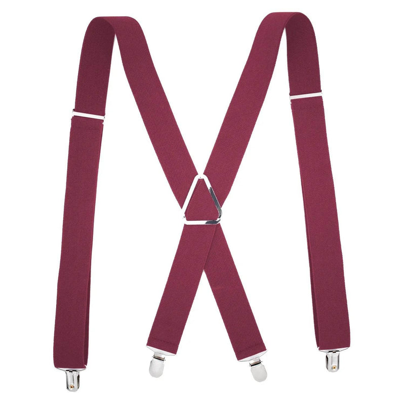 Suspenders Men 4 Clip 3.5cm Width Braces Adjustable Elastic X Back Pants Women Suspender Adult Man Braces Wedding Accessories - Global Merch Markets