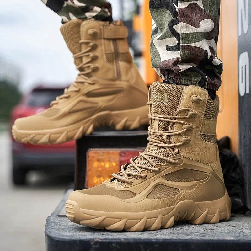 Men Tactical Boots Autumn Special Forces Field Man Boot Lightweight Outdoor Non-Slip Men Shoes Zapatillas Hombre - Global Merch Markets
