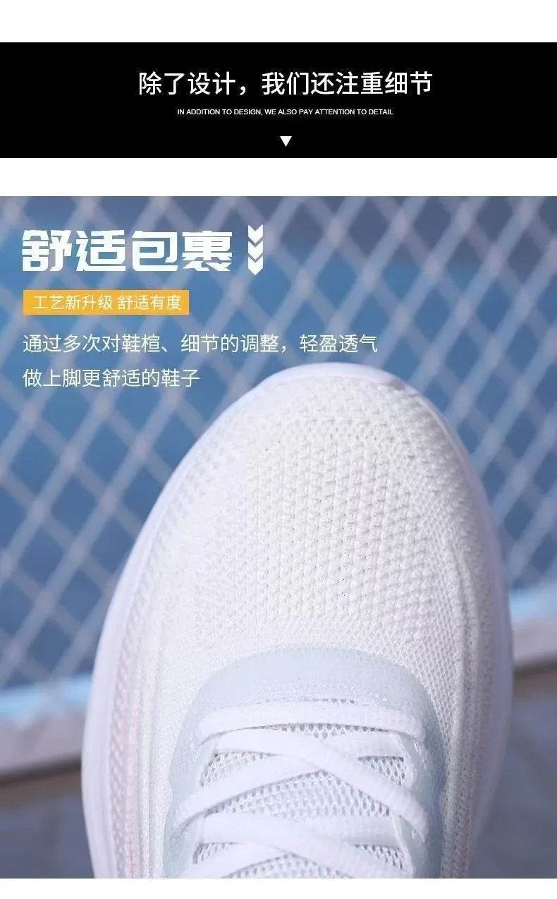 Casual Running Summer Fashion Anti Slip Hiking Mesh Breathability Athletic Shoe Tennis Woman Trend 2024 Woman Sneakers Couple - Global Merch Markets