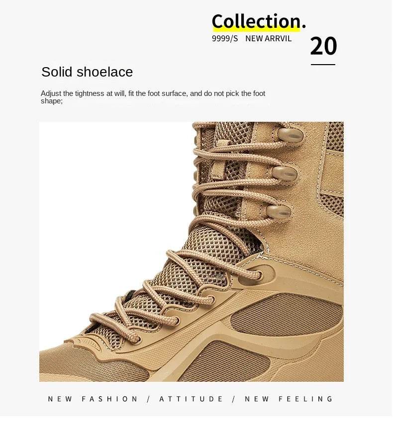 Men Tactical Boots Autumn Special Forces Field Man Boot Lightweight Outdoor Non-Slip Men Shoes Zapatillas Hombre - Global Merch Markets