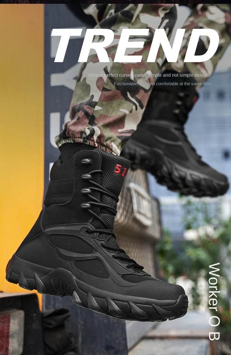 Men Tactical Boots Autumn Special Forces Field Man Boot Lightweight Outdoor Non-Slip Men Shoes Zapatillas Hombre - Global Merch Markets