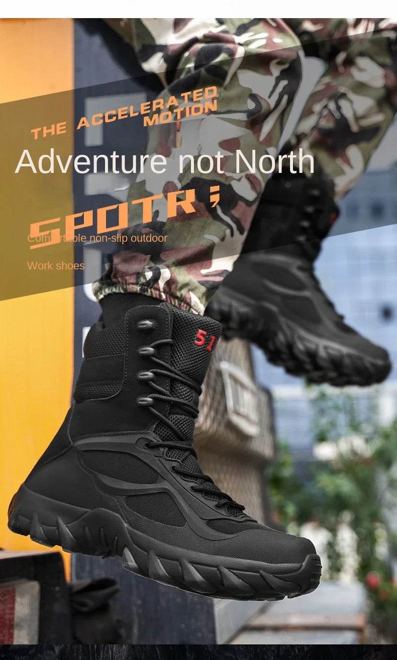 Men Tactical Boots Autumn Special Forces Field Man Boot Lightweight Outdoor Non-Slip Men Shoes Zapatillas Hombre - Global Merch Markets