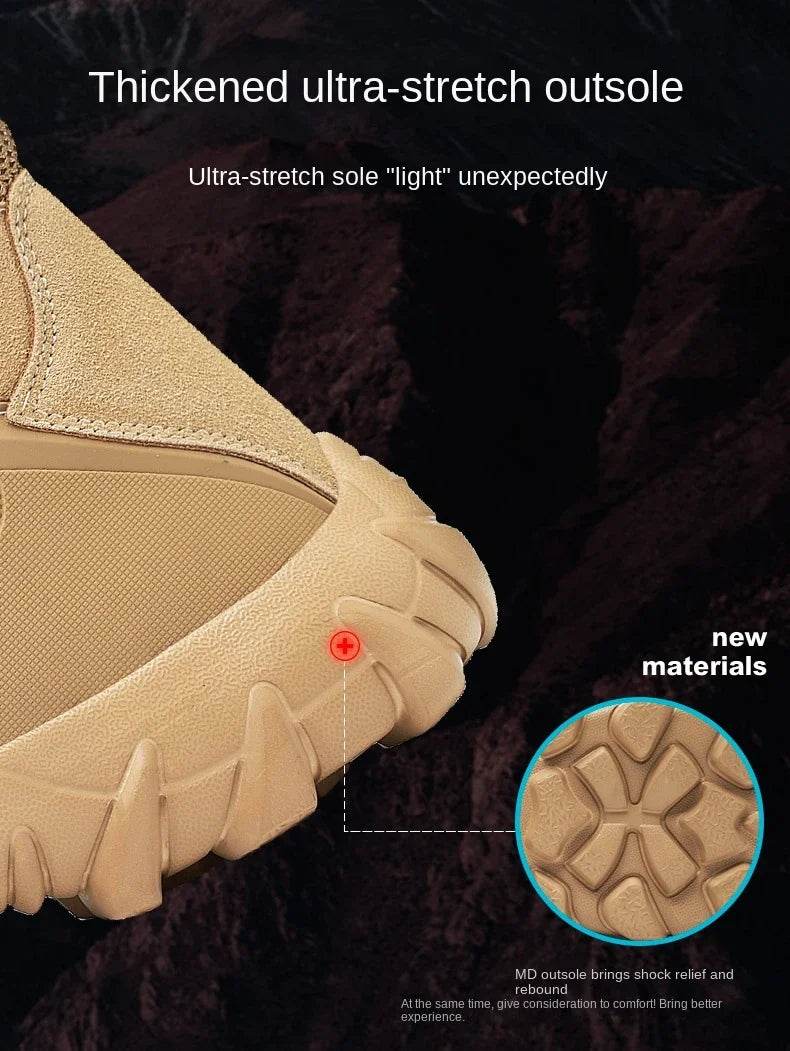 Men Tactical Boots Autumn Special Forces Field Man Boot Lightweight Outdoor Non-Slip Men Shoes Zapatillas Hombre - Global Merch Markets