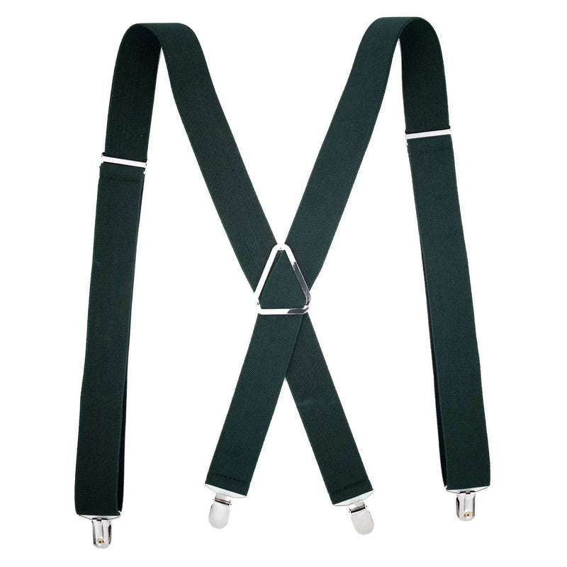 Suspenders Men 4 Clip 3.5cm Width Braces Adjustable Elastic X Back Pants Women Suspender Adult Man Braces Wedding Accessories - Global Merch Markets